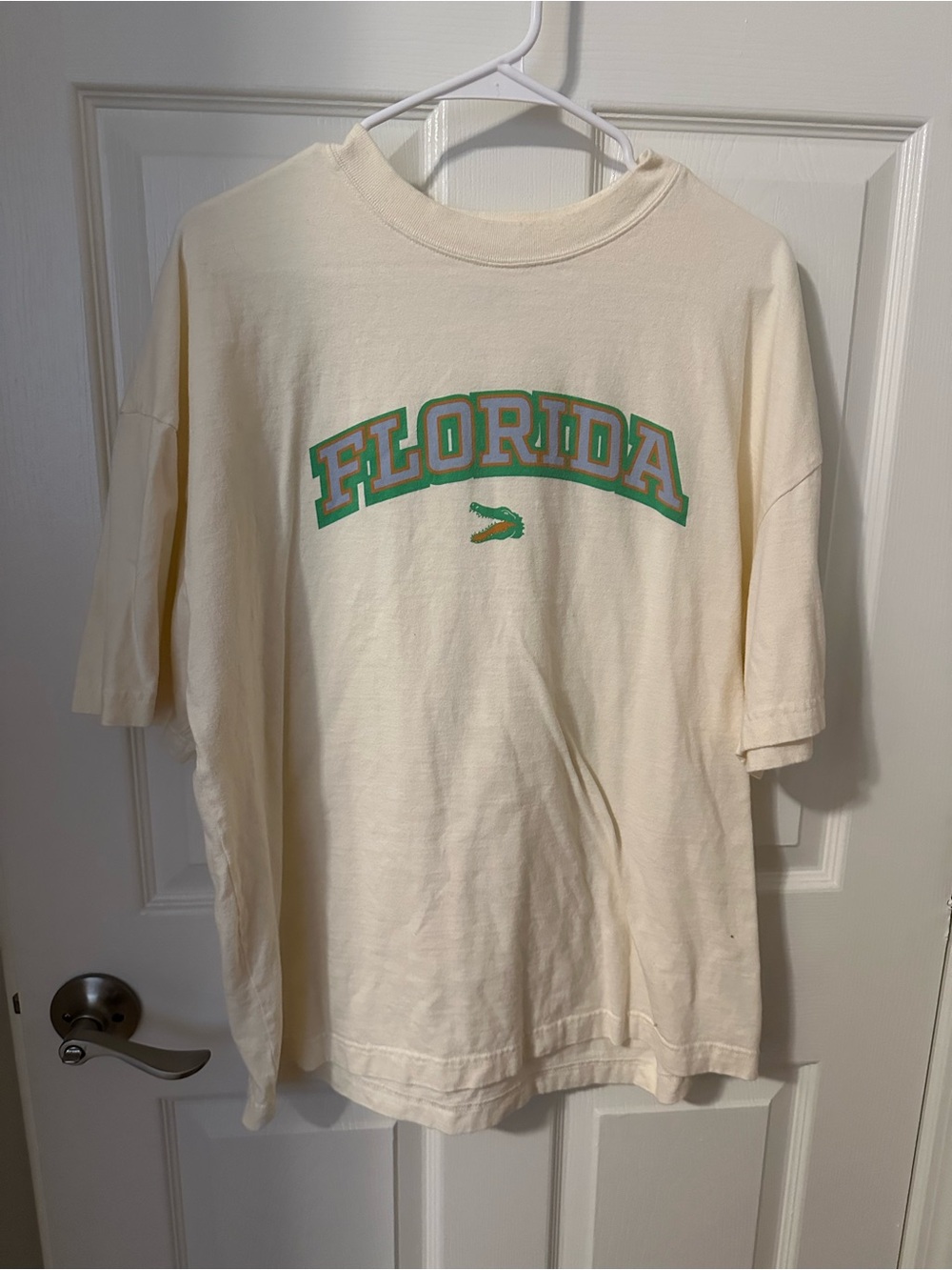 Cream Florida Graphic Short Sleeve Tee
